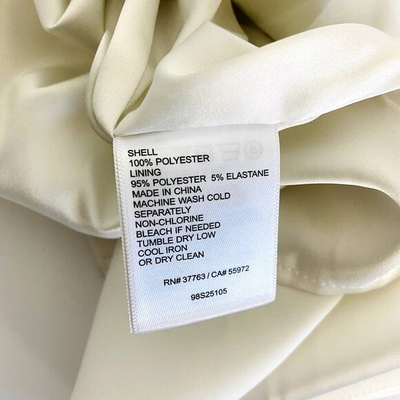 Laundry by Shelli Segal White One Shoulder  Dress 12 - Picture 9 of 12